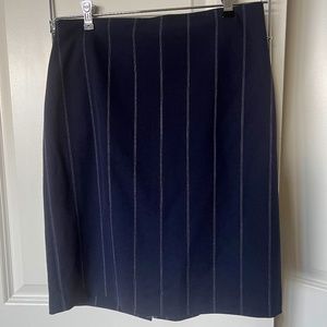 New With Tags, Express Pencil Skirt - Navy with subtle white stripes - Size 10